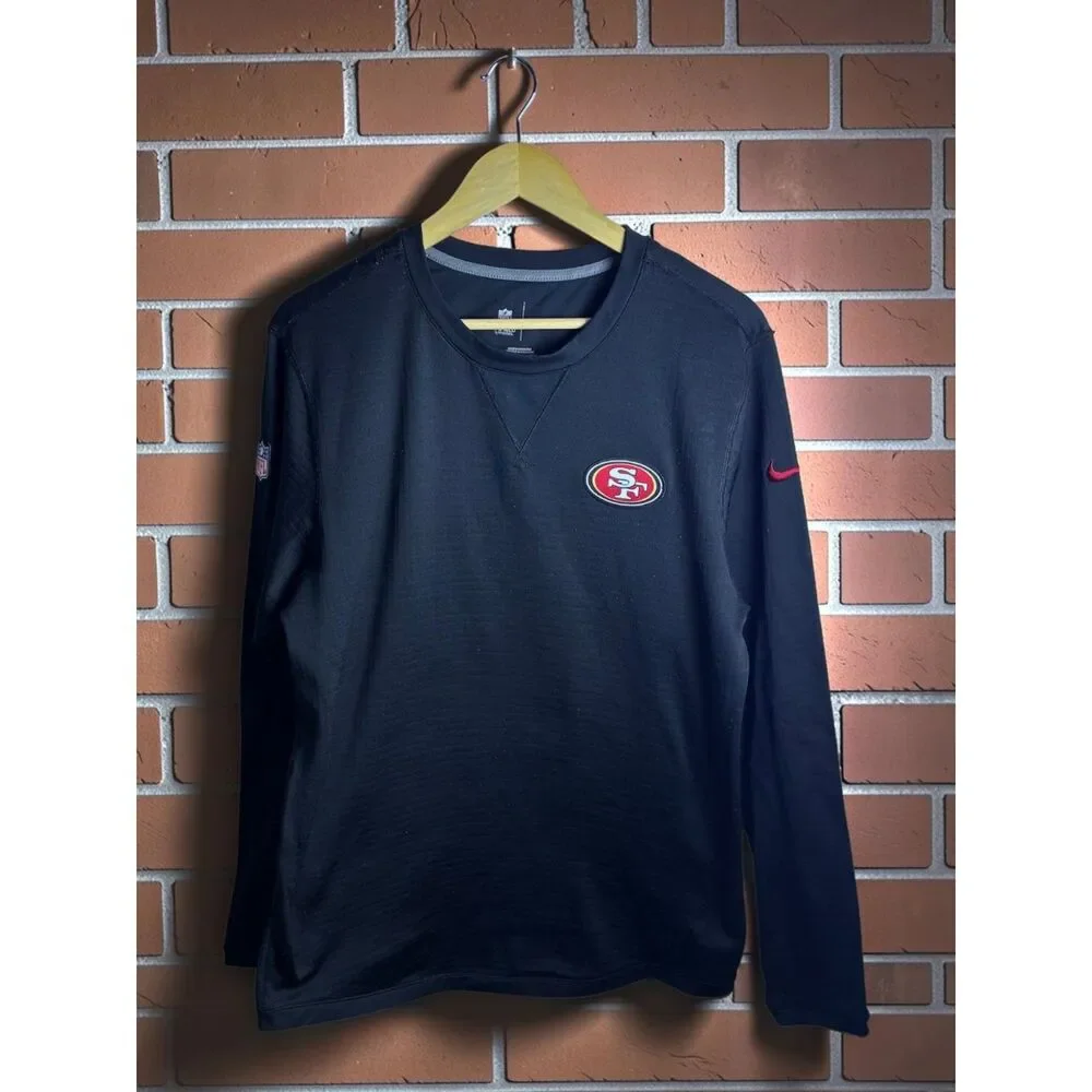Nike San Francisco 49ers NFL On Field Thermal Long Sleeve Shirt Men's Medium